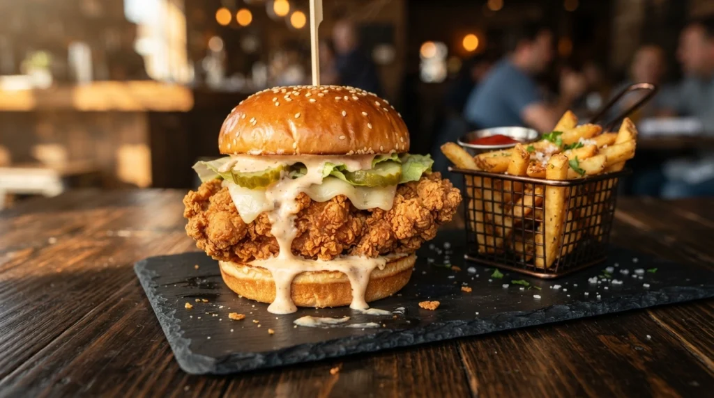 crispy buttermilk chicken sandwich