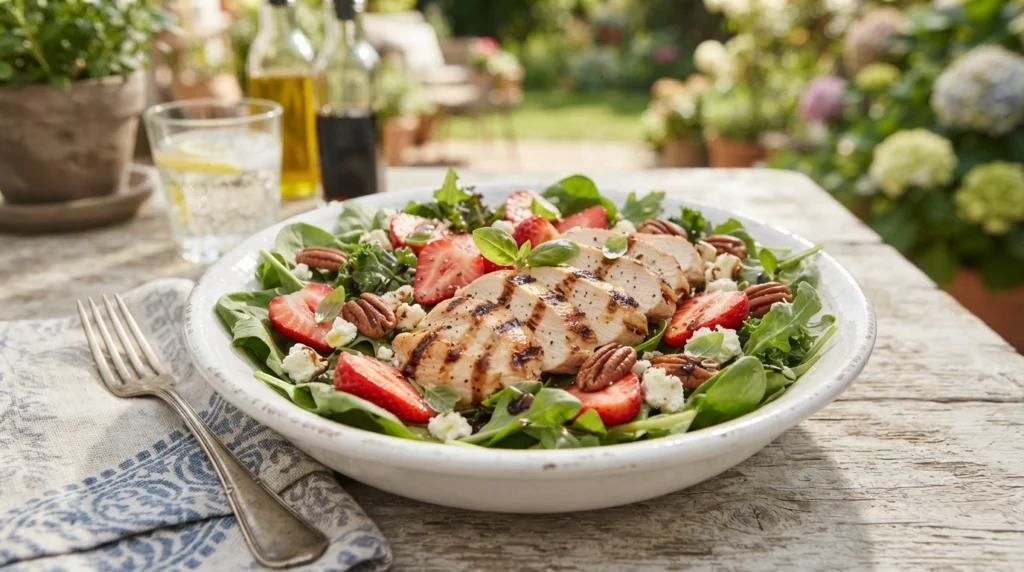 grilled chicken strawberry salad