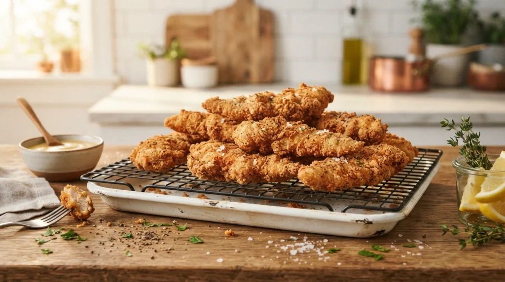 hand breaded chicken
