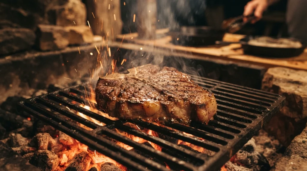 longhorn fire grilled t bone