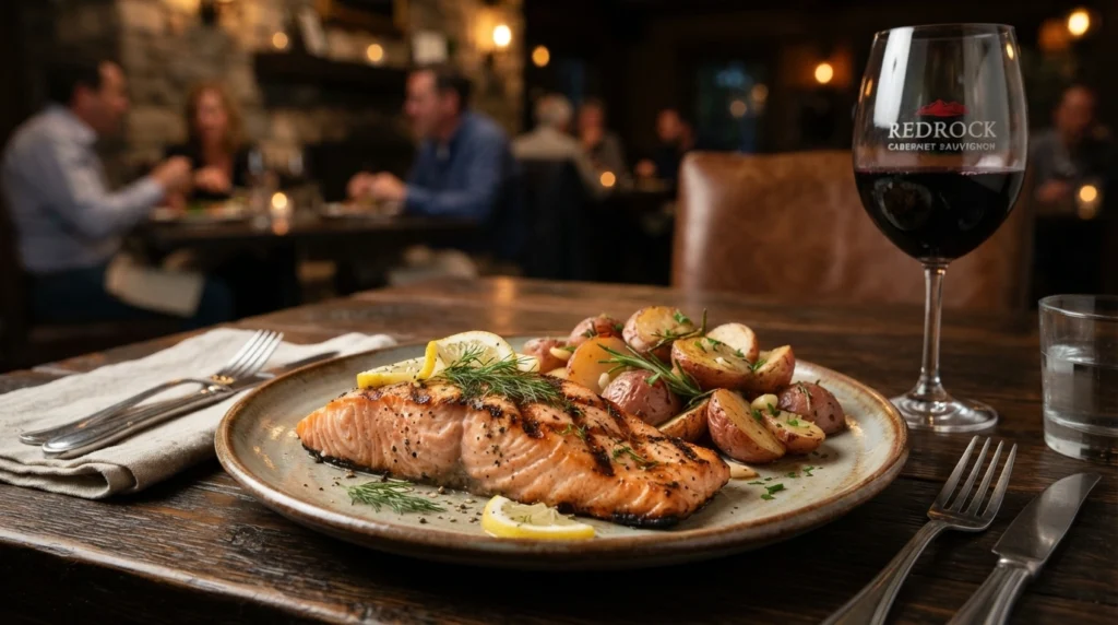 longhorn salmon with redrock