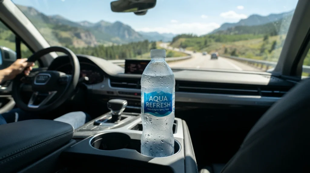 to go bottled water